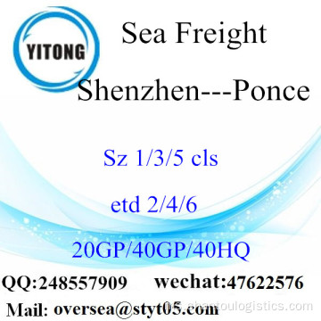 Shenzhen Port Sea Freight Shipping ke Ponce